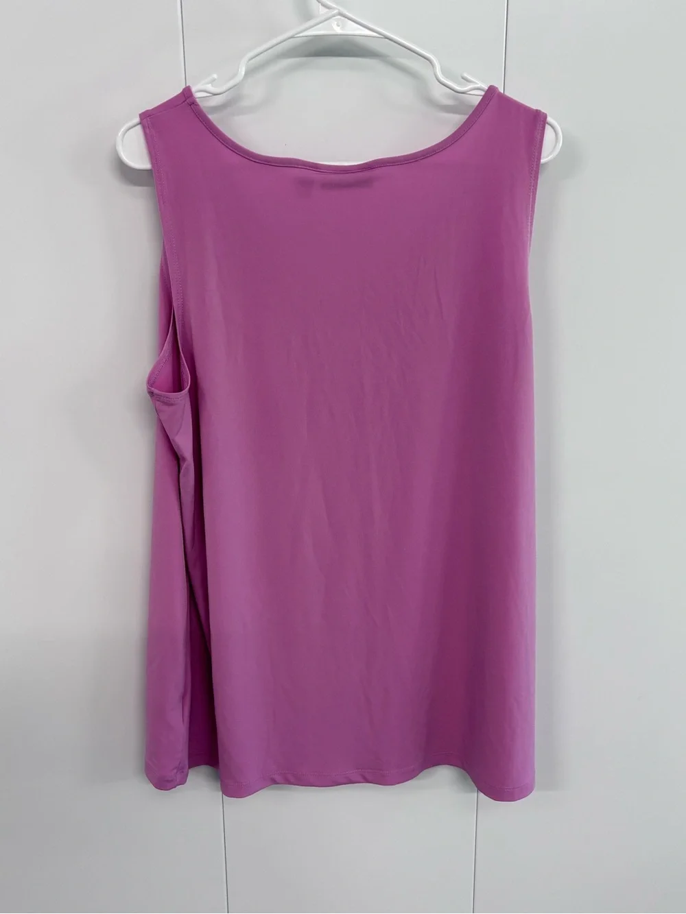 Susan Graver Tank Top Womens Size1X Pink Plus  Liquid Knit Stretch Comfort